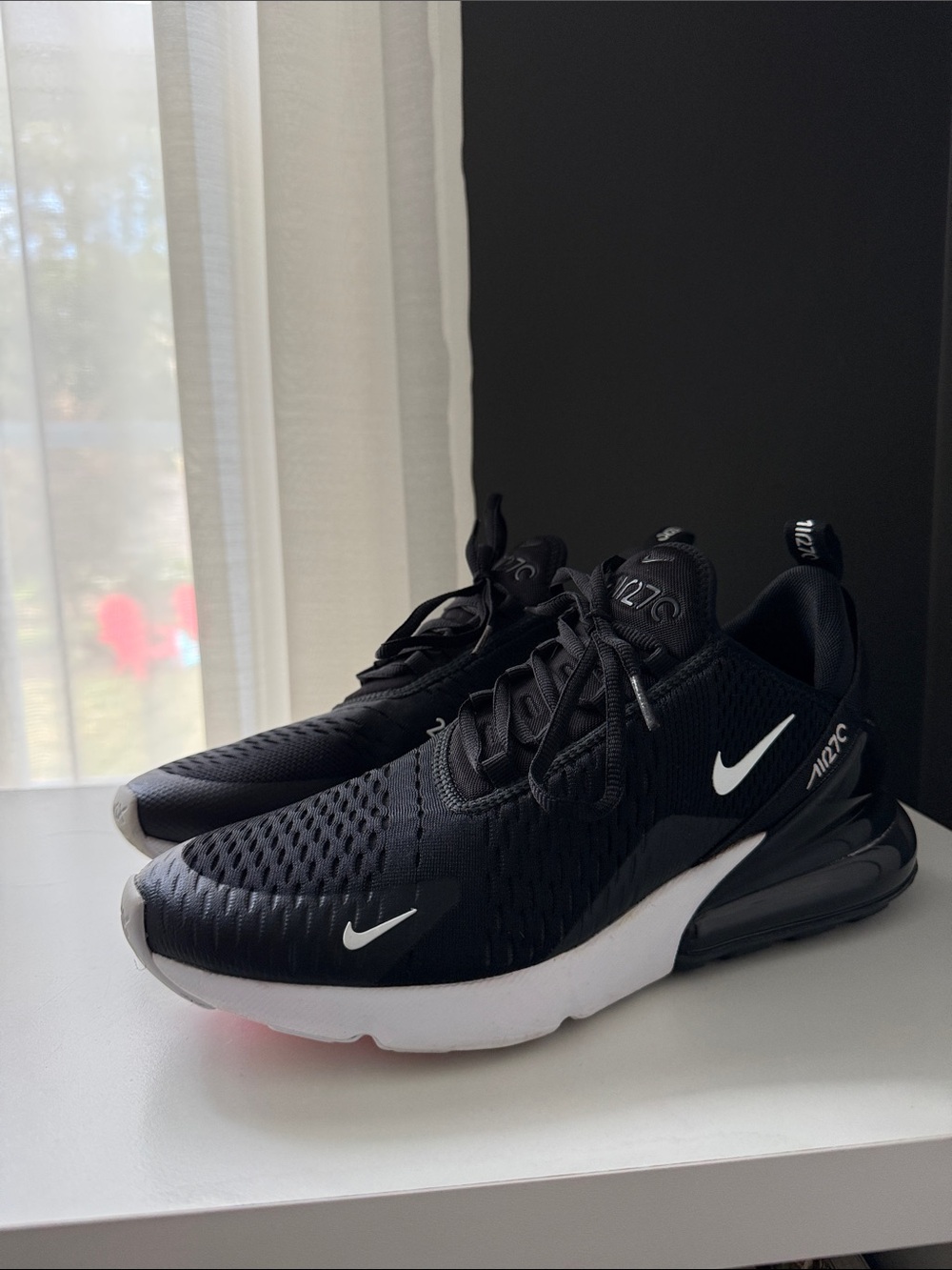 Nike Black/White Air Max 270 Men's Sneakers